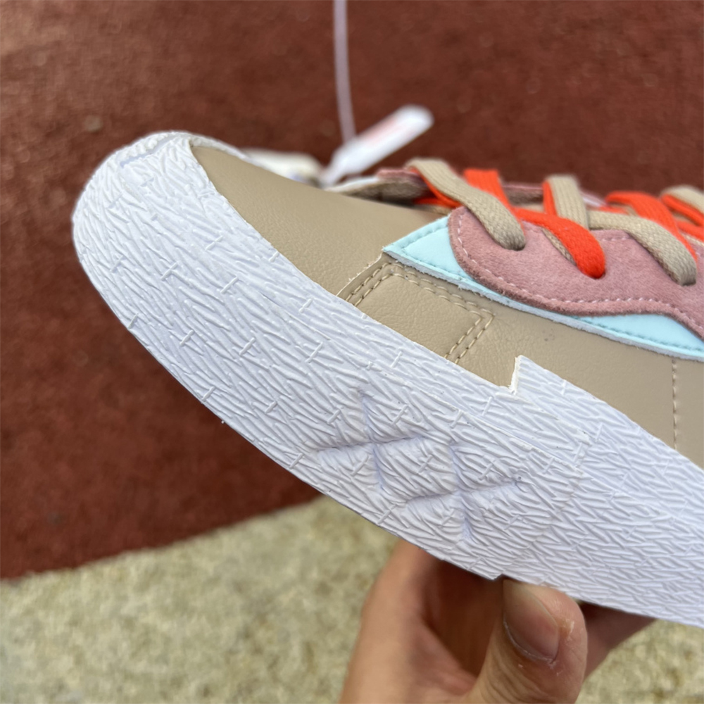 Kaws X Sacai X Nike Blazer Khaki Sneakers - PerfectKickZ
