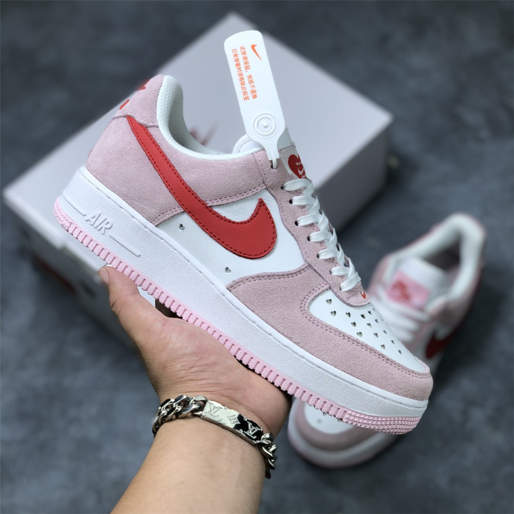 Nike Air Force Pink Valentine Sneaker - PerfectKickZ
