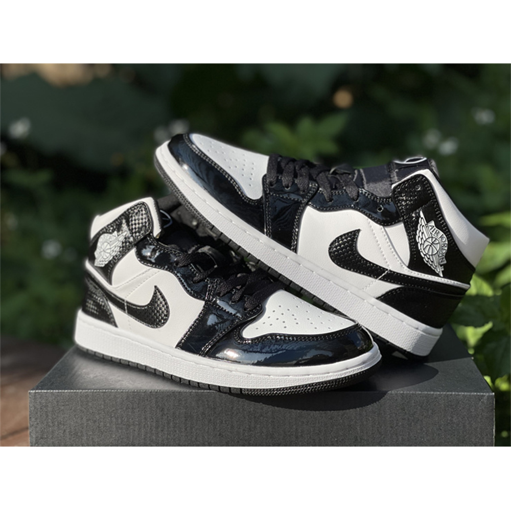 Jordan AJ 1 Mid Oreo Sneakers - PerfectKickZ