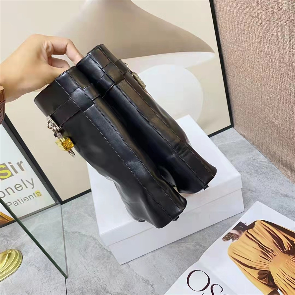 Givenchy Shark Lock Pant Boots In Leather - PerfectKickZ