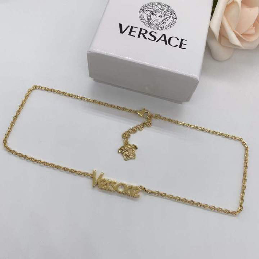 Versace Logo Necklace - PerfectKickZ