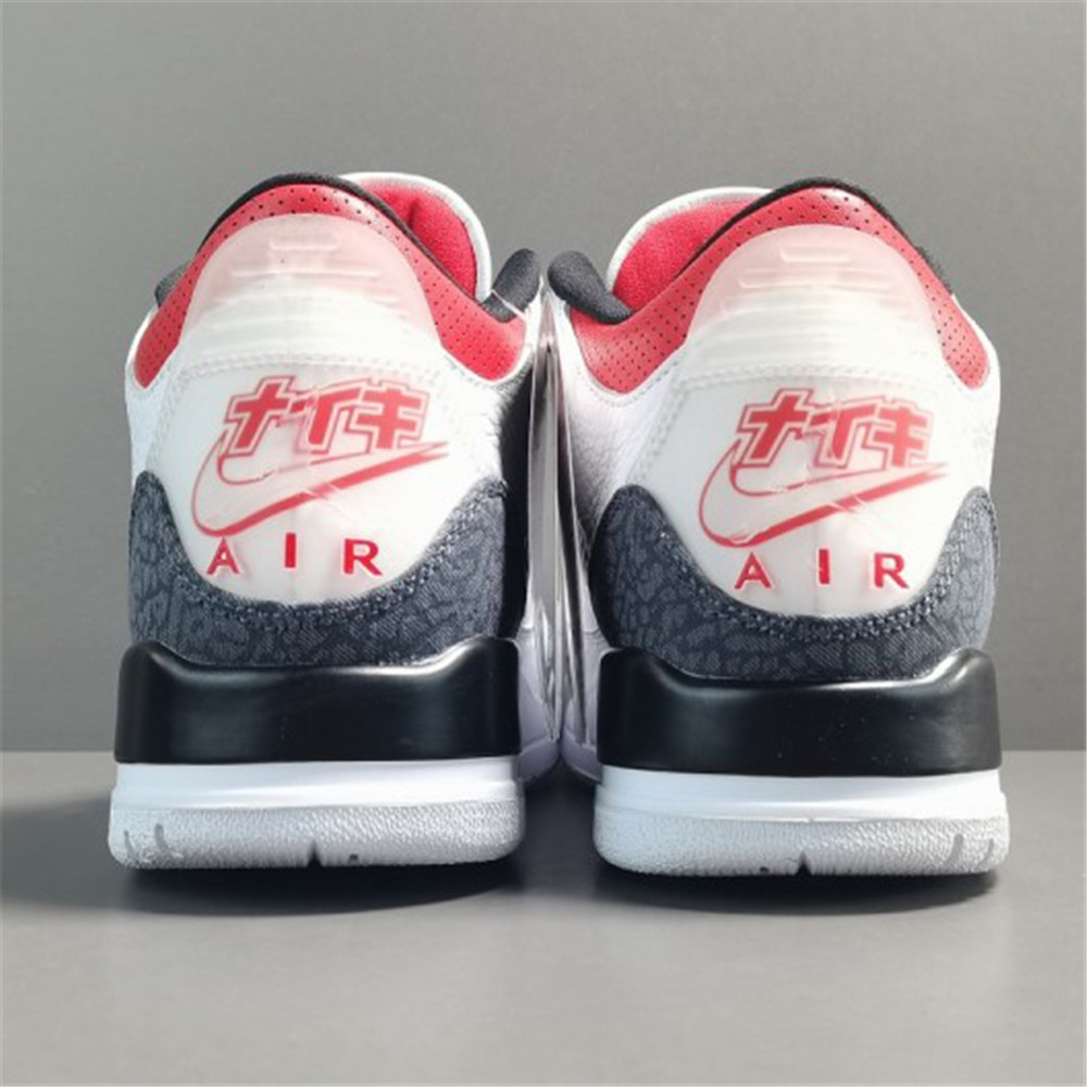 Jordan AJ3 SE-T JP Denim Fire Red Sneaker - PerfectKickZ