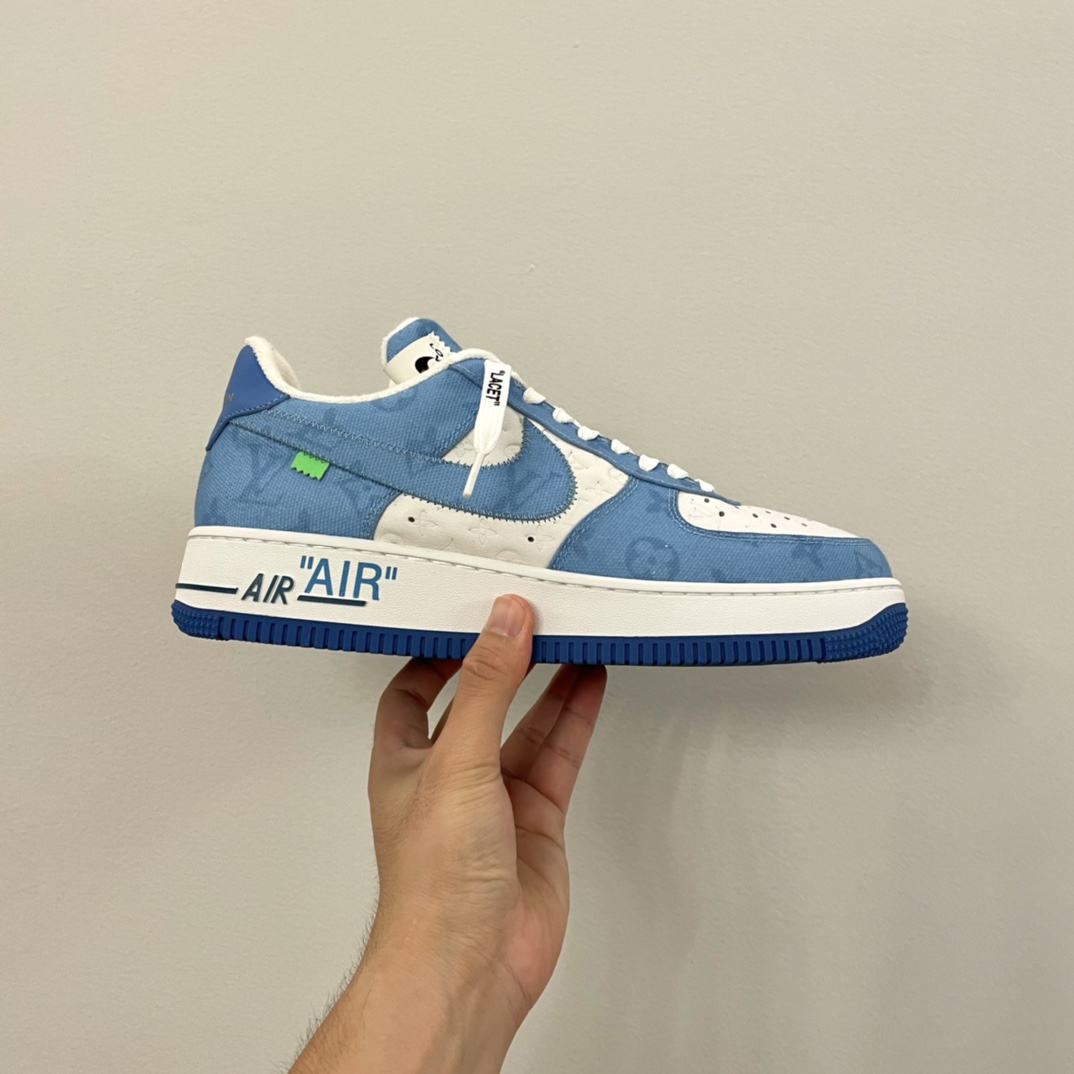 Louis Vuitton X Nike Air Force 1 Sneaker In Blue - PerfectKickZ