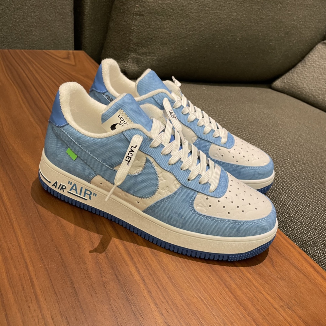 Louis Vuitton X Nike Air Force 1 Sneaker In Blue - 