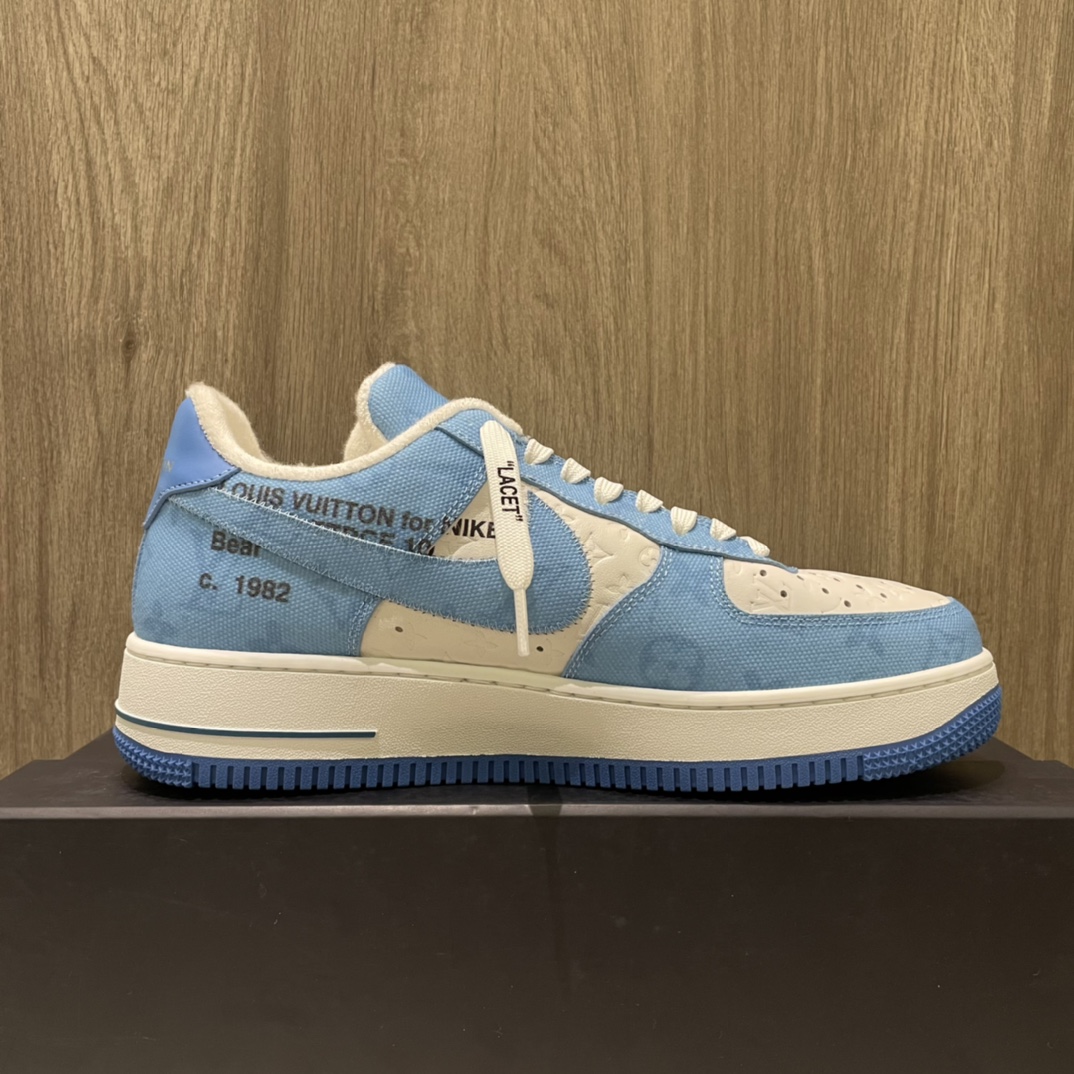 Louis Vuitton X Nike Air Force 1 Sneaker In Blue - 