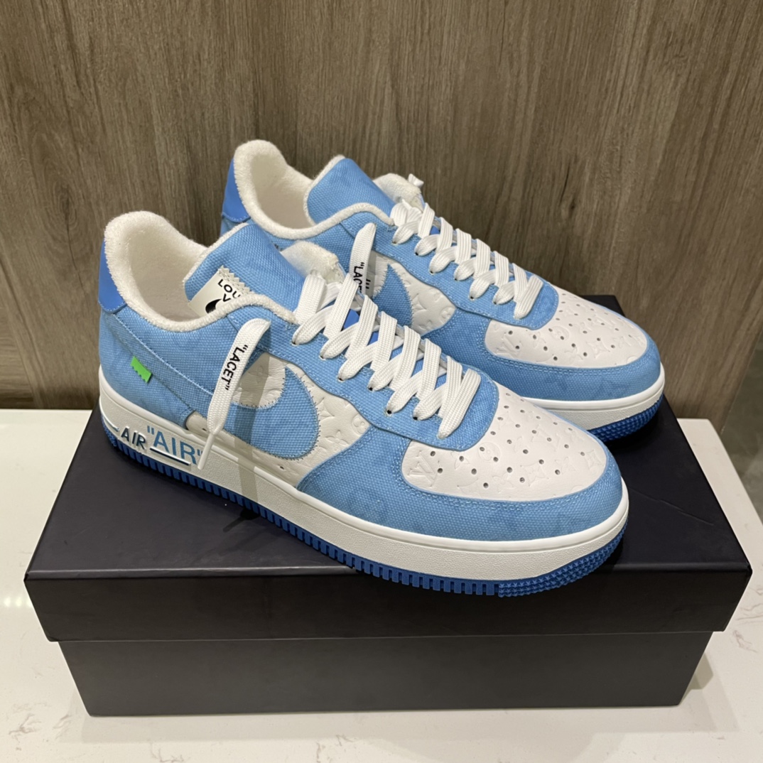 Louis Vuitton X Nike Air Force 1 Sneaker In Blue - 