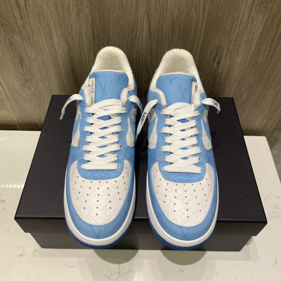 Louis Vuitton X Nike Air Force 1 Sneaker In Blue - 