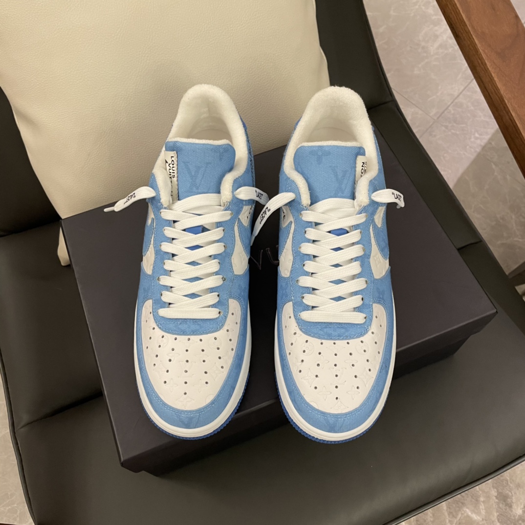Louis Vuitton X Nike Air Force 1 Sneaker In Blue - 