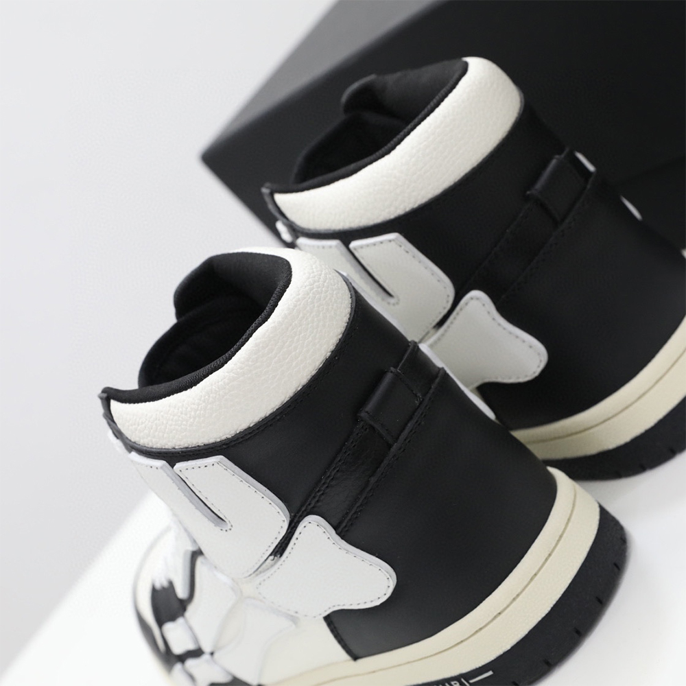 Amiri Skel-Top Hi Sneaker White/Black - PerfectKickZ
