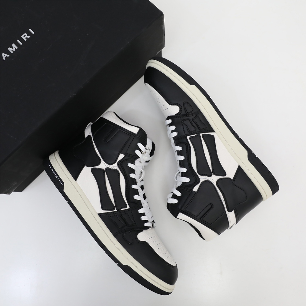 Amiri Skel-Top Hi Sneaker Black - PerfectKickZ