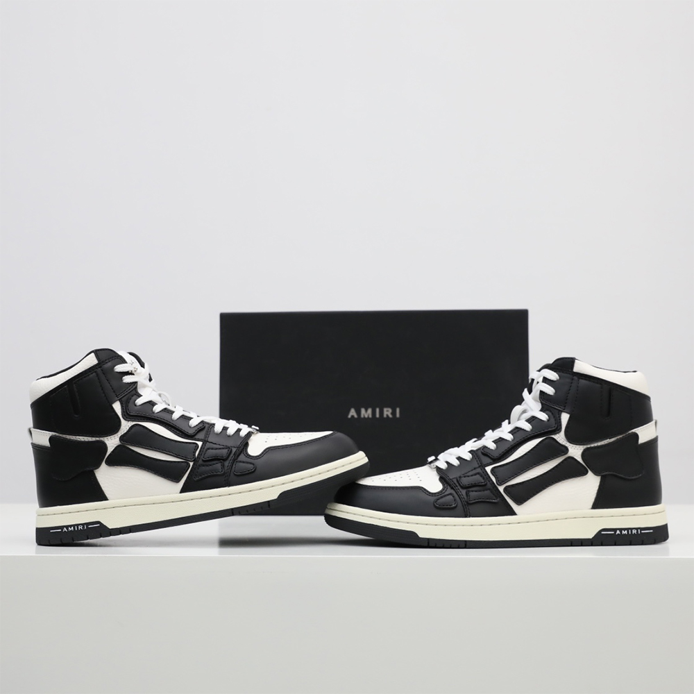 Amiri Skel-Top Hi Sneaker Black - PerfectKickZ