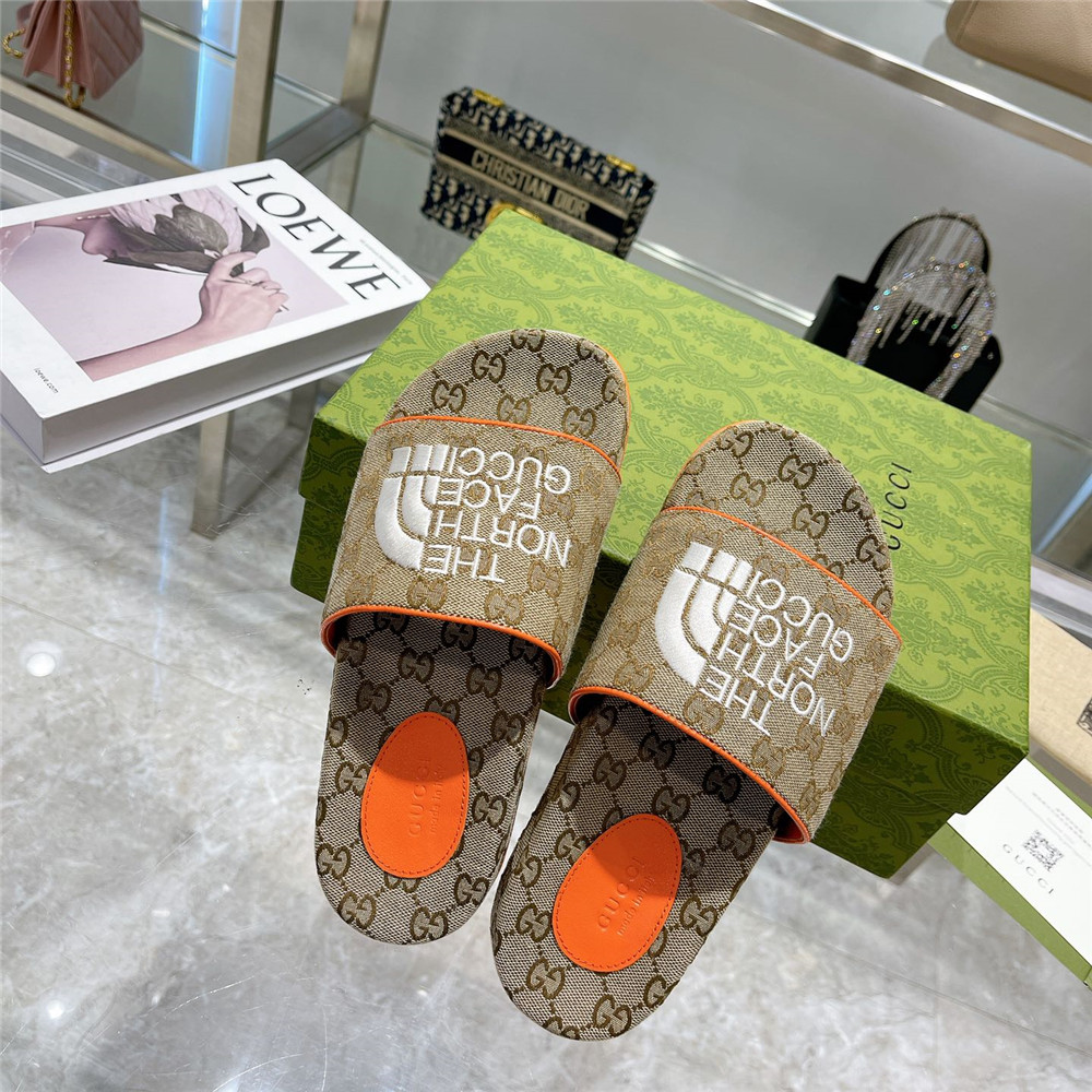 Gucci Men's The North Face x Gucci GG Slide - PerfectKickZ