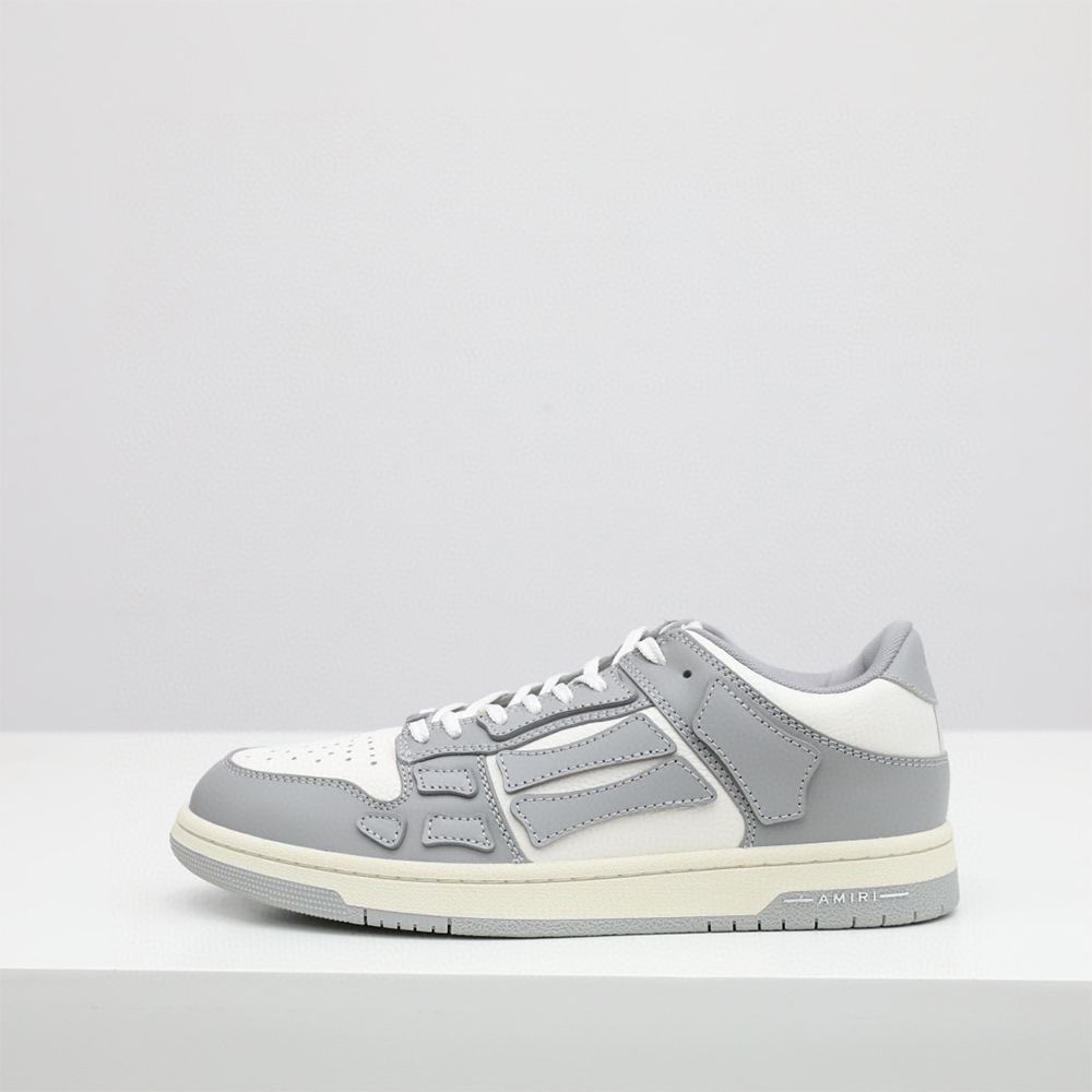 Amiri Skel-Top Low Sneaker Gray/White - PerfectKickZ