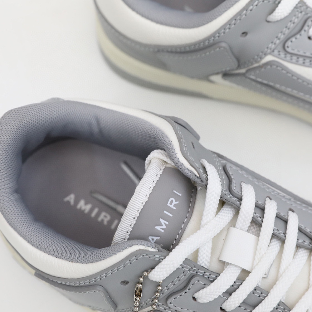 Amiri Skel-Top Low Sneaker Gray/White - PerfectKickZ