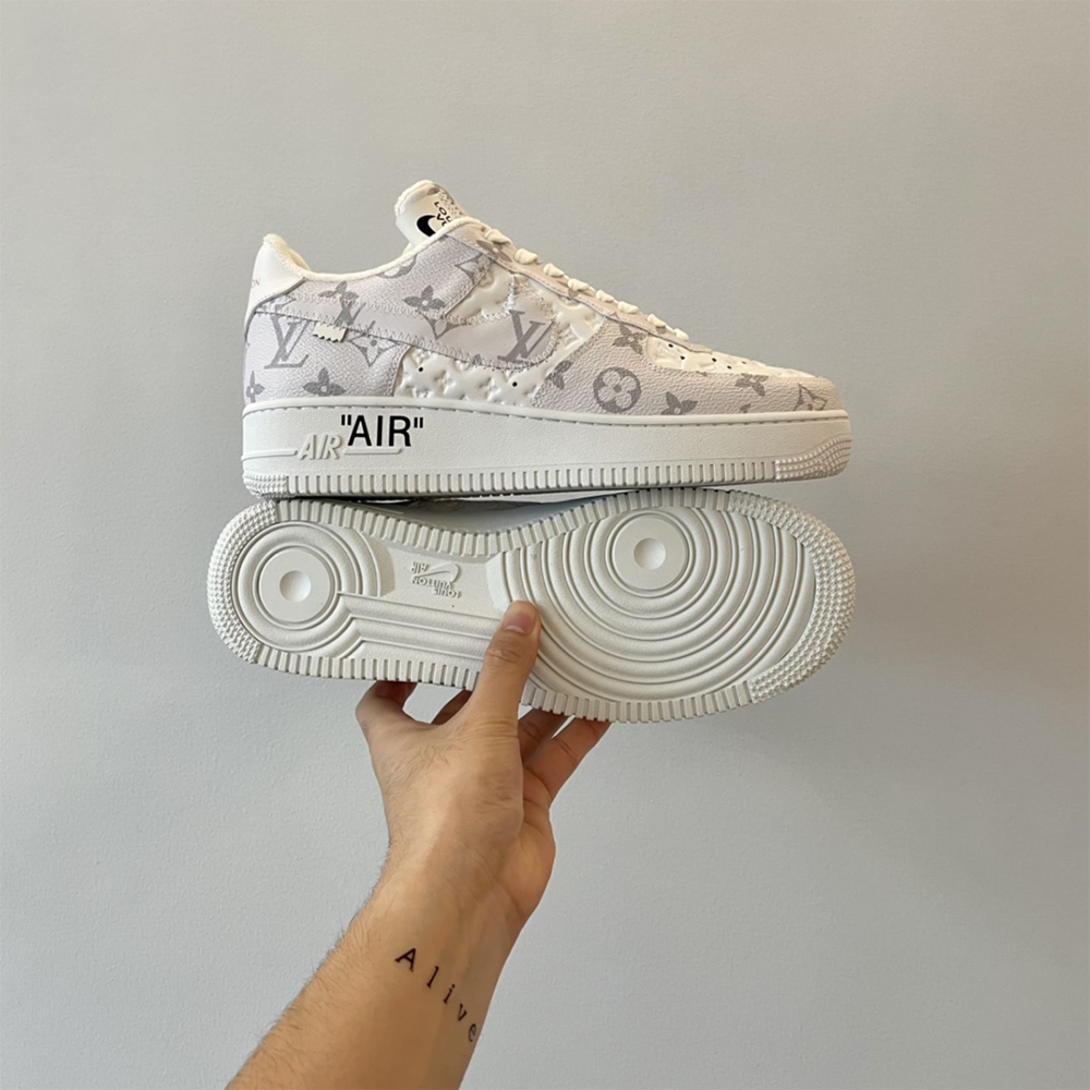 Louis Vuitton X Nike Air Force 1 Sneaker In Beige - 