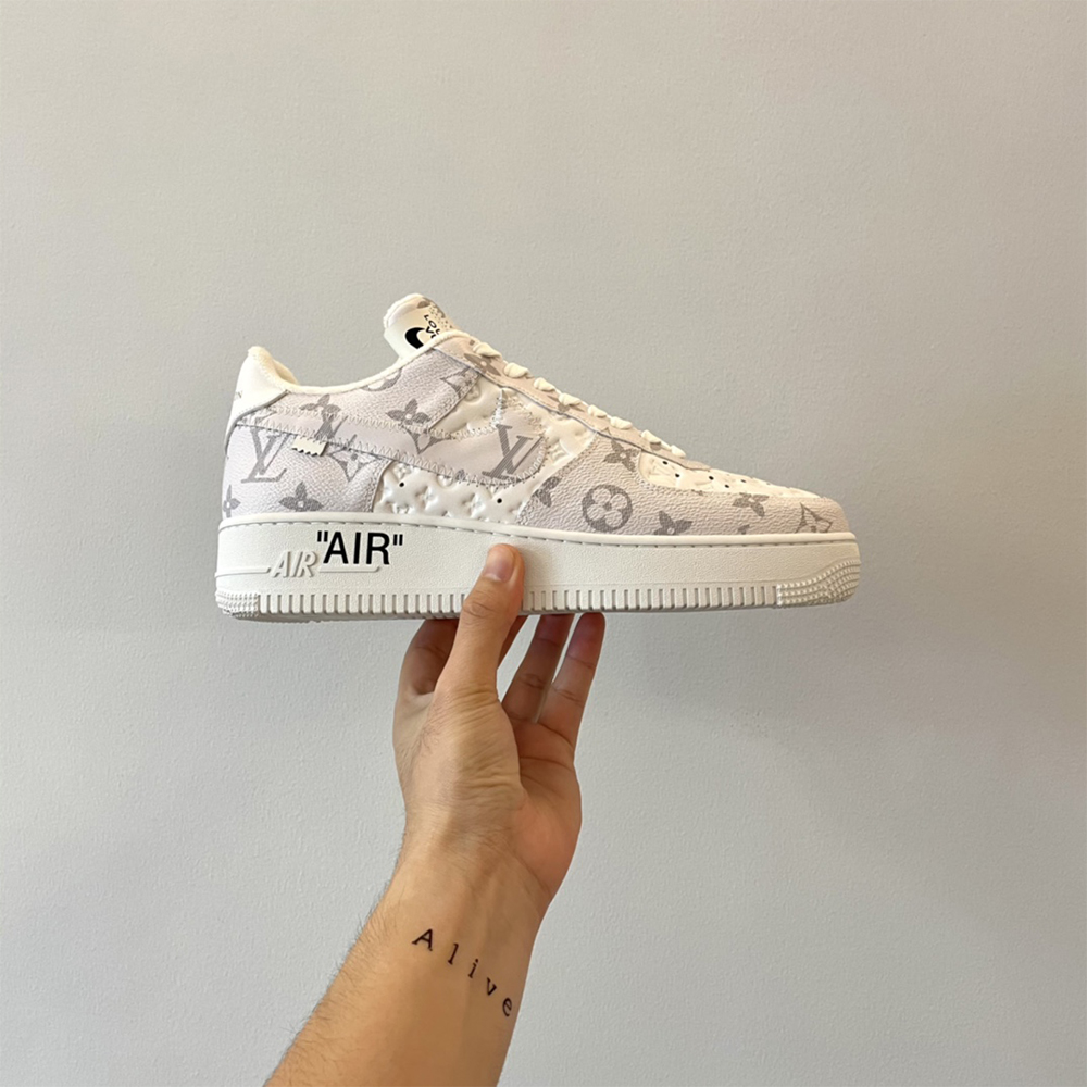 Louis Vuitton X Nike Air Force 1 Sneaker In Beige - 