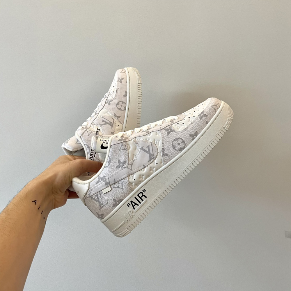 Louis Vuitton X Nike Air Force 1 Sneaker In Beige - 