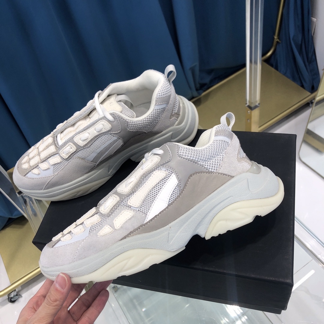 Amiri Bone Runner White & Silver - PerfectKickZ