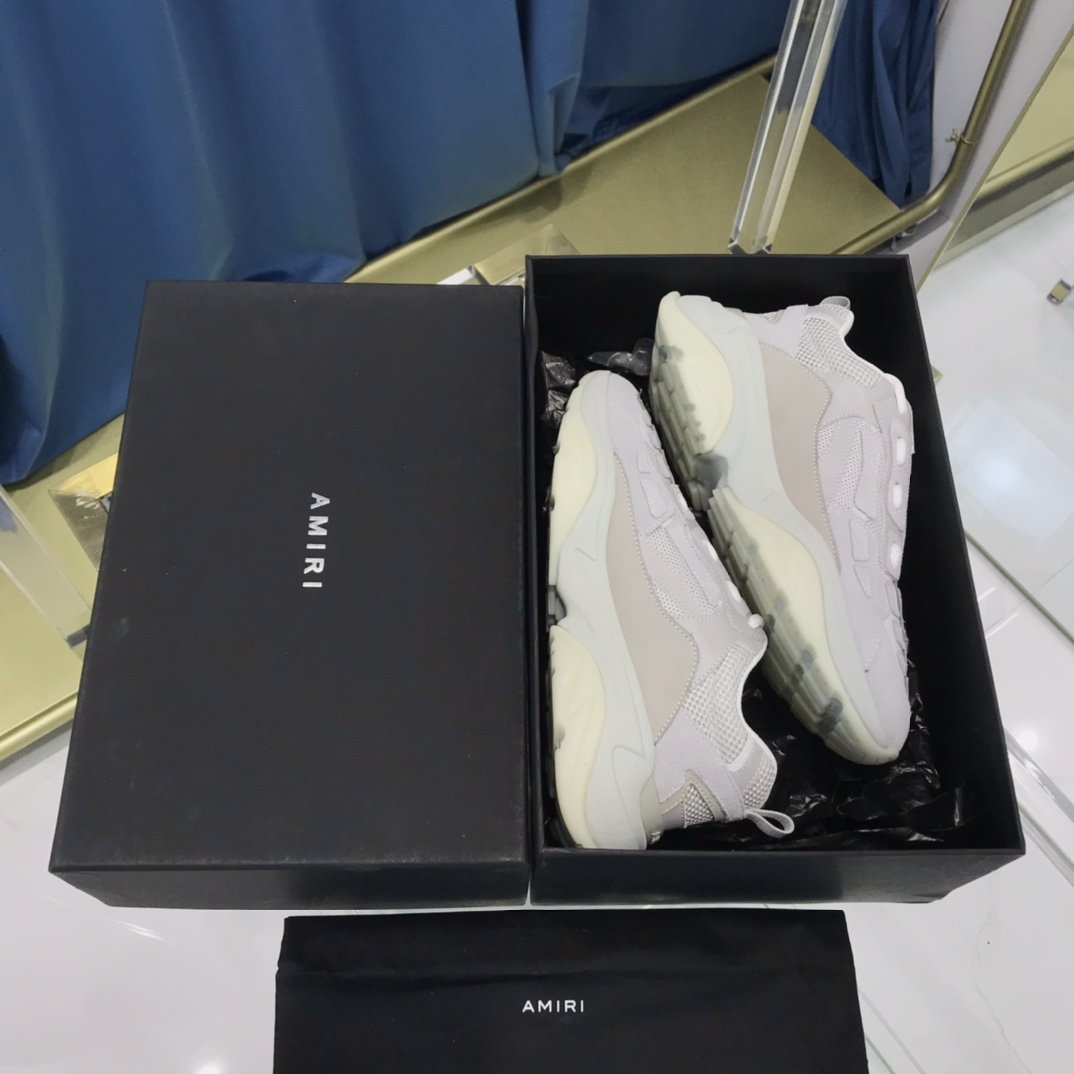 Amiri Bone Runner White & Silver - 