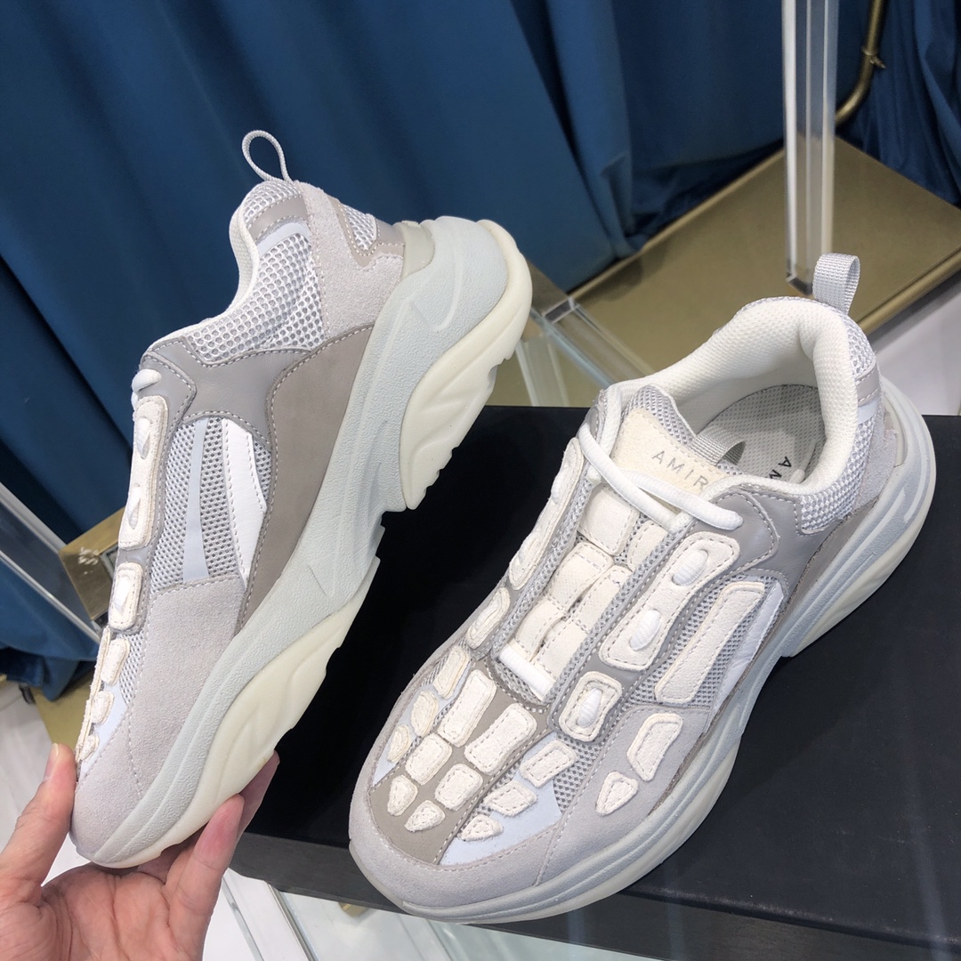 Amiri Bone Runner White & Silver - 