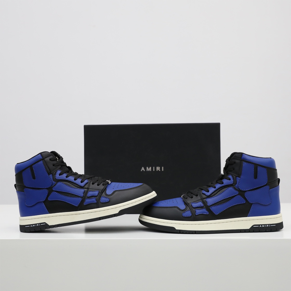 Amiri Skel-Top Hi Sneaker Black/Blue - PerfectKickZ