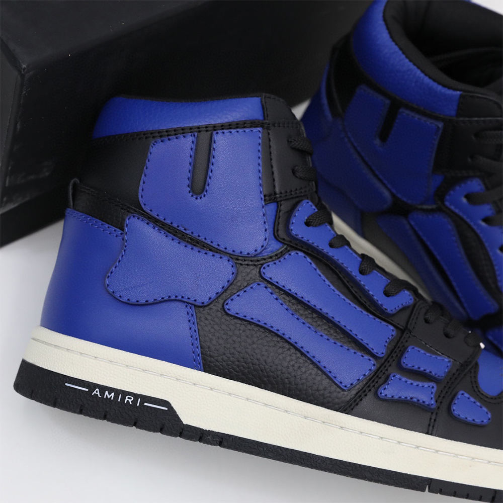 Amiri Skel-Top Hi Sneaker Black/Blue - PerfectKickZ