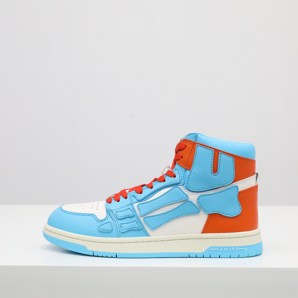 Amiri Skel-Top Hi Sneaker Blue/Orange - PerfectKickZ