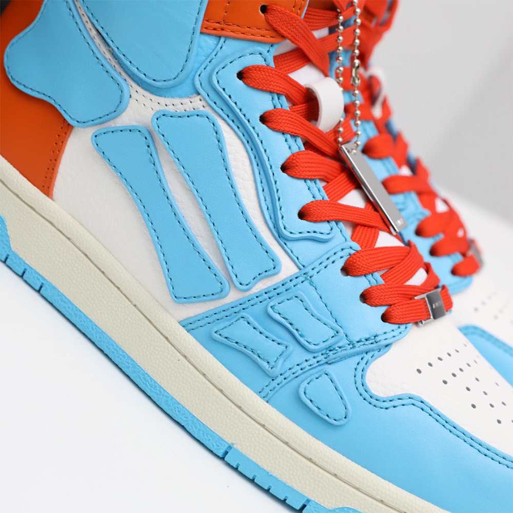 Amiri Skel-Top Hi Sneaker Blue/Orange - PerfectKickZ