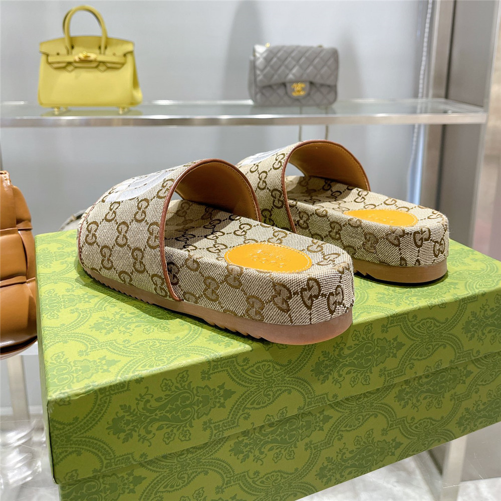 Gucci X The North Face GG Logo Slides - PerfectKickZ