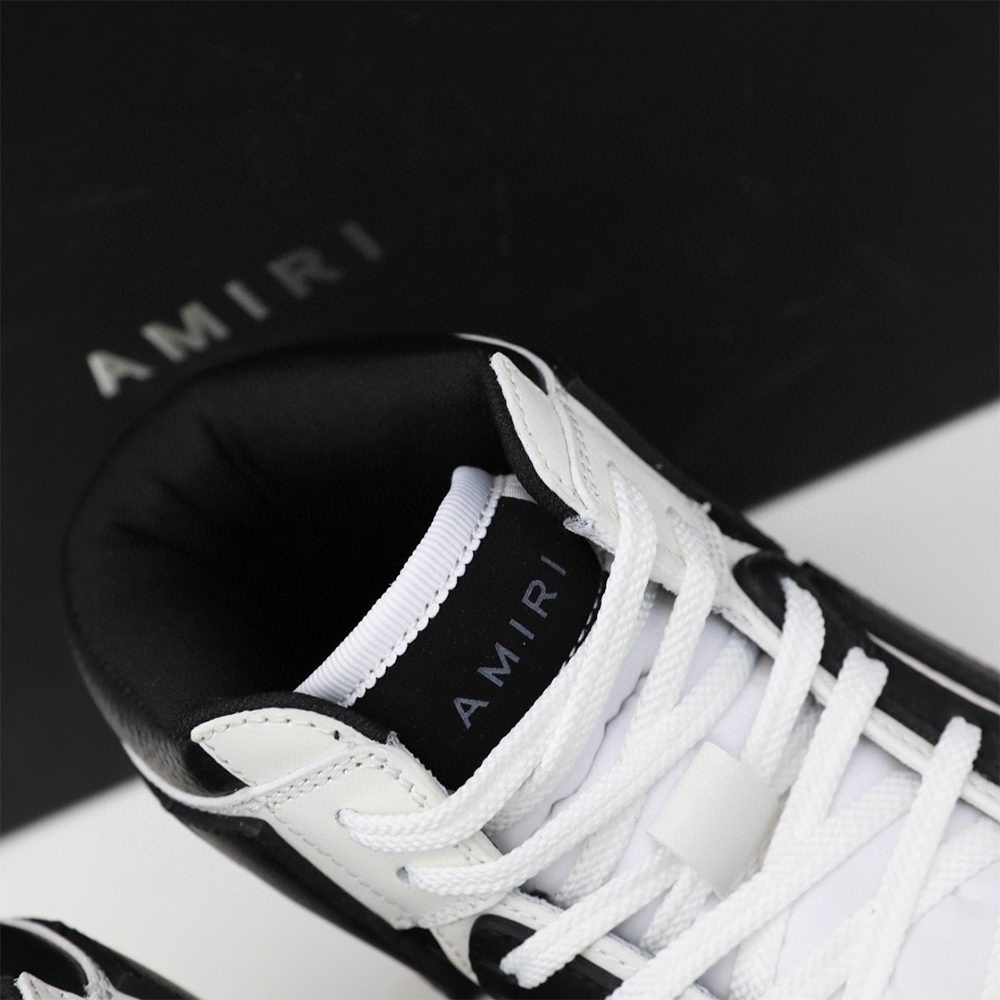 Amiri Skel-Top Hi Sneaker Black/White - PerfectKickZ