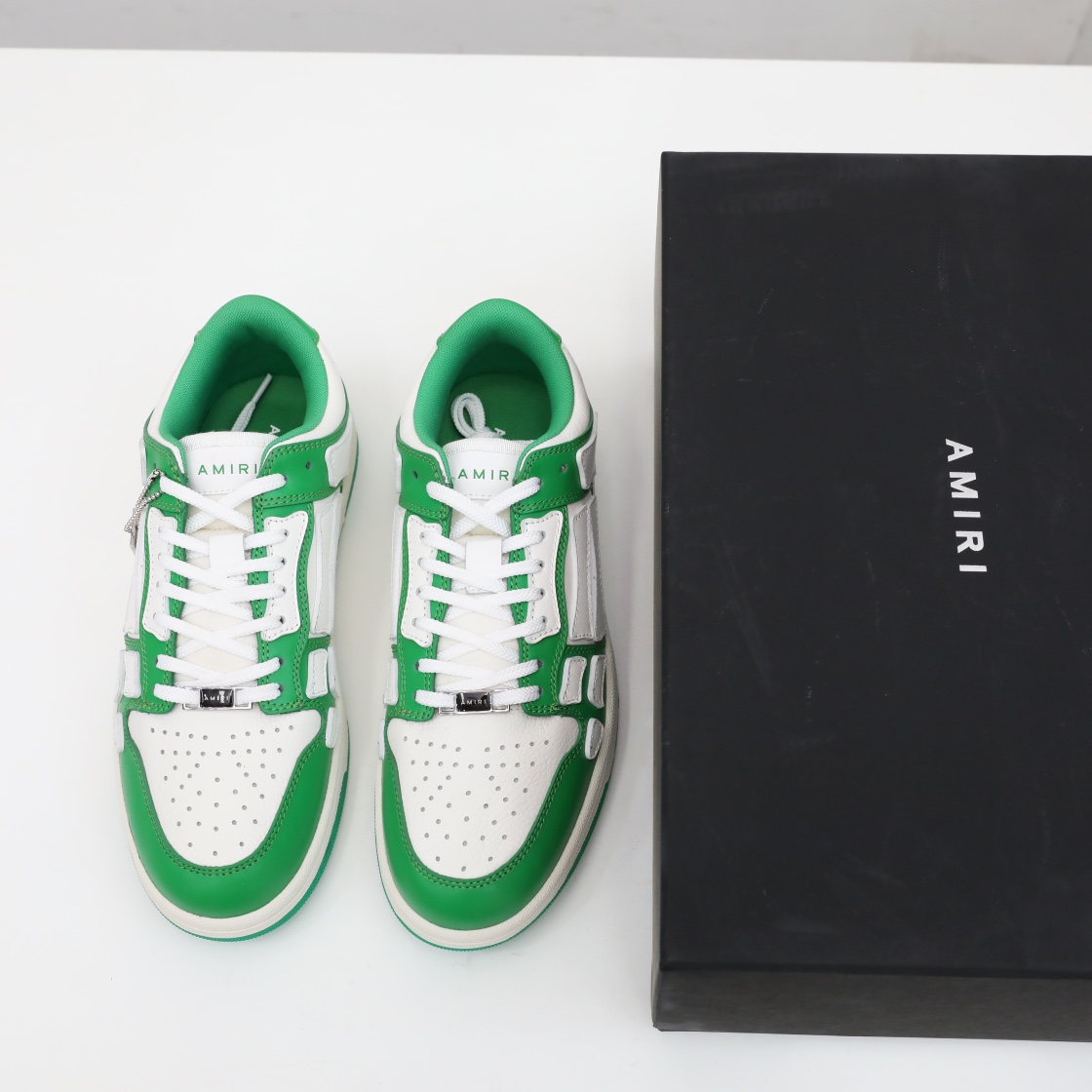 Amiri Skel-Top Low Sneaker Green/White - 