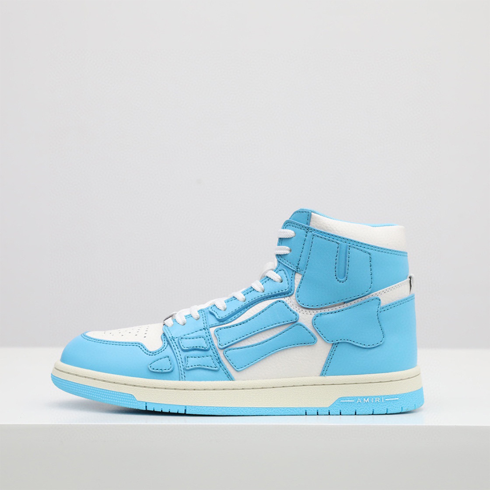 Amiri Skel-Top Hi Sneaker Blue/White - PerfectKickZ