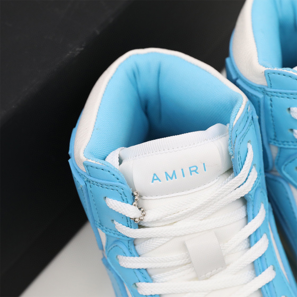 Amiri Skel-Top Hi Sneaker Blue/White - PerfectKickZ