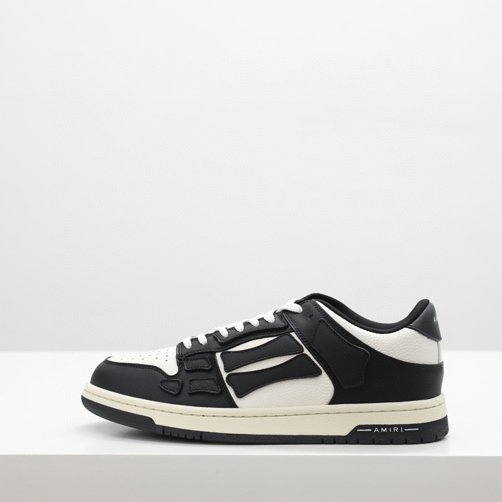 Amiri Skel-Top Low Sneaker Black/White - PerfectKickZ