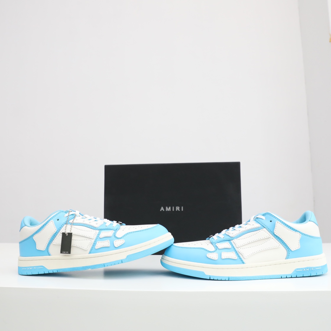 Amiri Skel-Top Low Sneaker Blue/White - PerfectKickZ