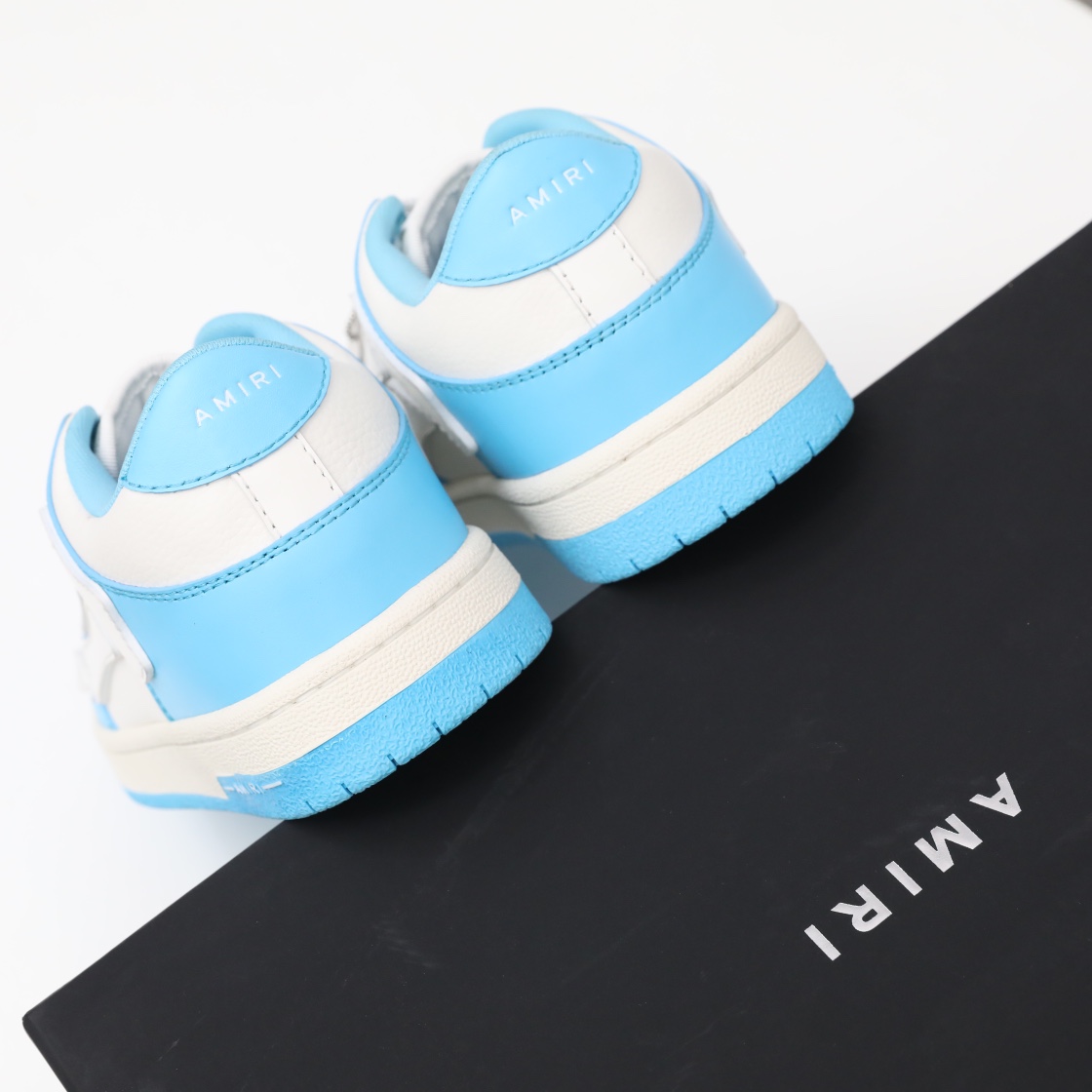 Amiri Skel-Top Low Sneaker Blue/White - PerfectKickZ