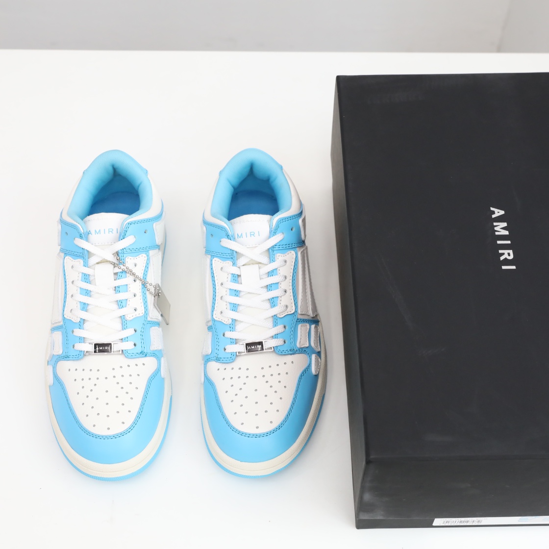 Amiri Skel-Top Low Sneaker Blue/White - PerfectKickZ