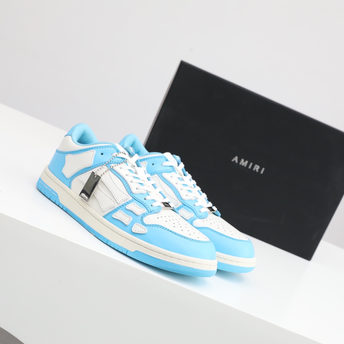 Amiri Skel-Top Low Sneaker Blue/White - PerfectKickZ