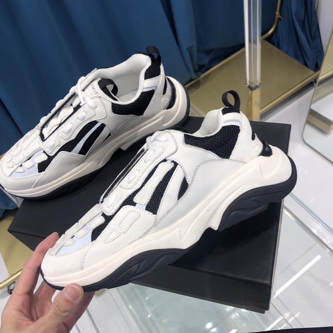Amiri Bone Runner White & Black - PerfectKickZ