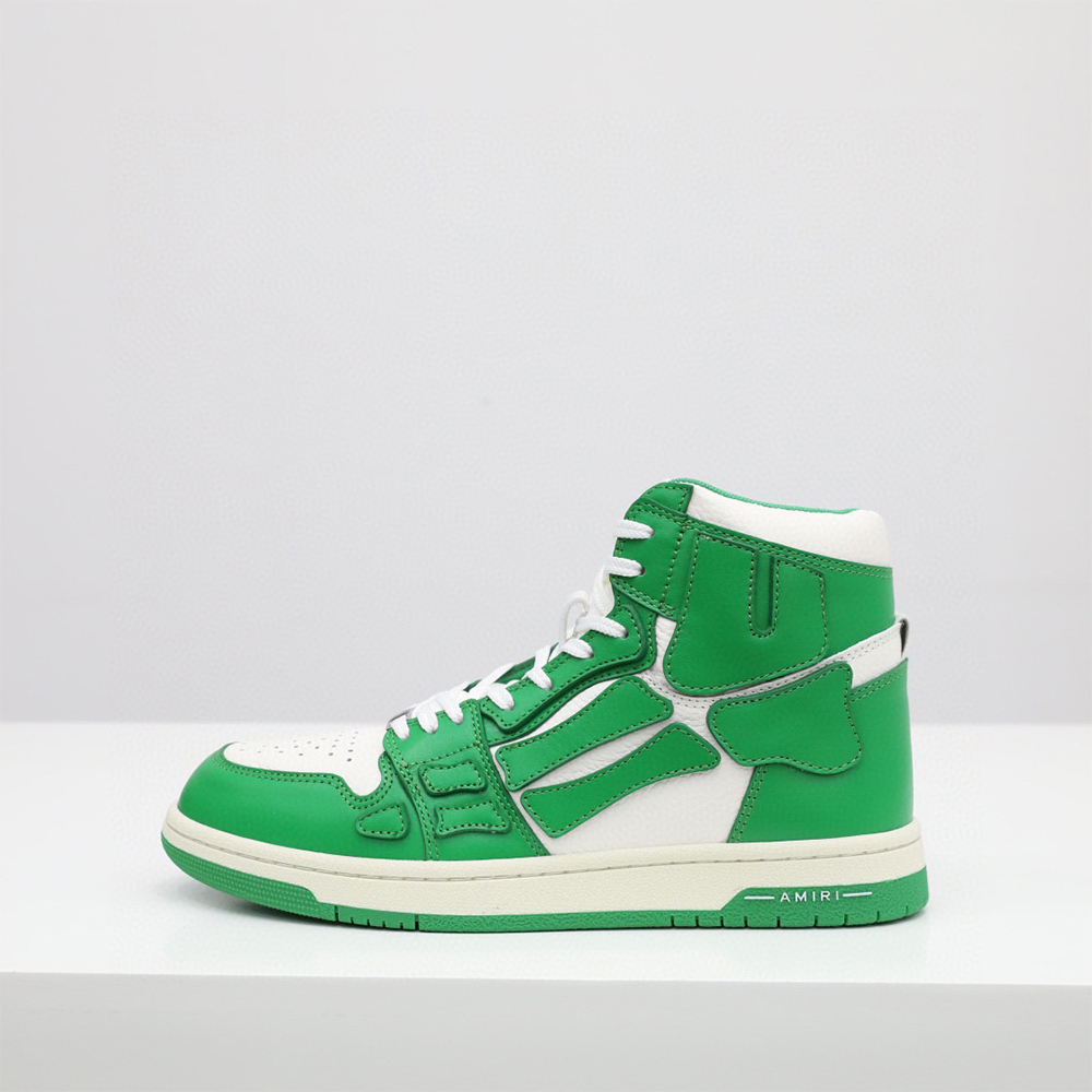 Amiri Skel-Top Hi Sneaker Green/White - PerfectKickZ