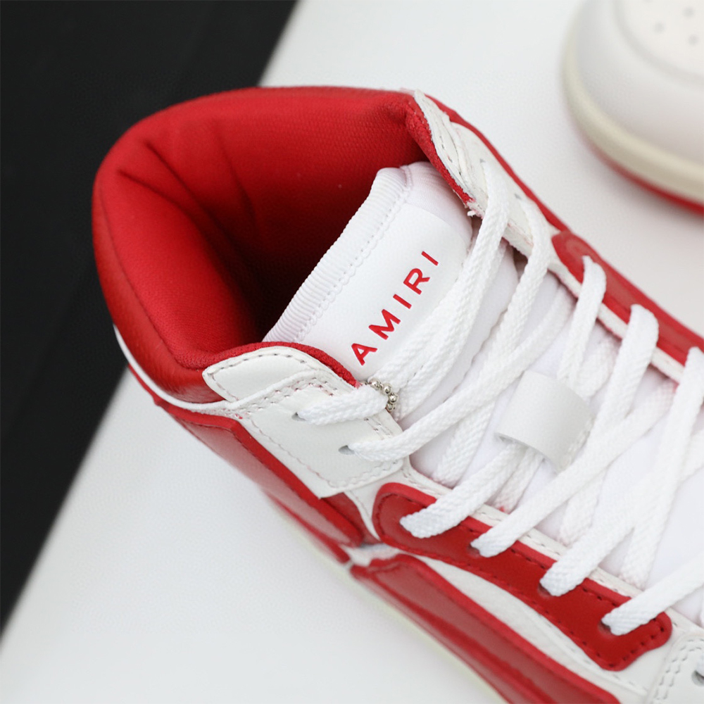 Amiri Skel-Top Hi Sneaker Red/White - PerfectKickZ