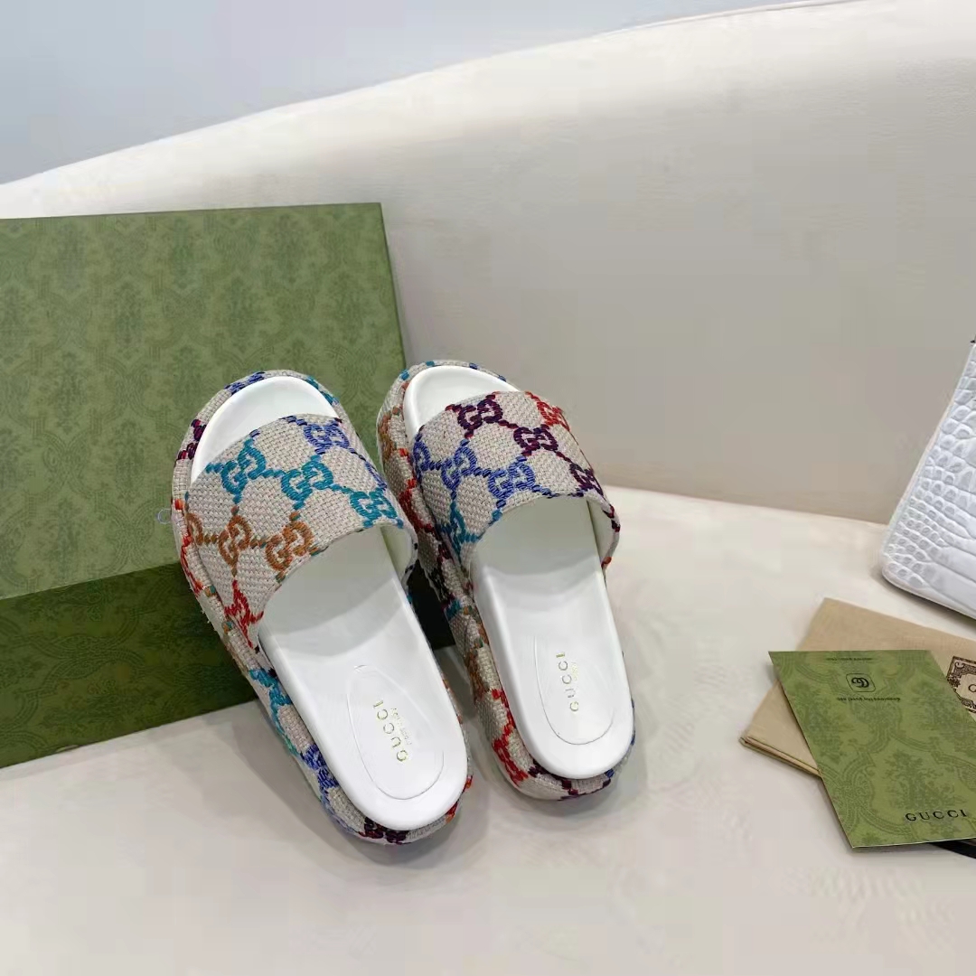 Gucci Women's Platform Slide Sandal - PerfectKickZ