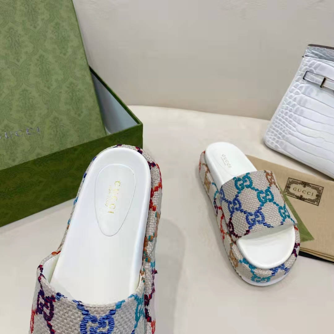 Gucci Women's Platform Slide Sandal - 