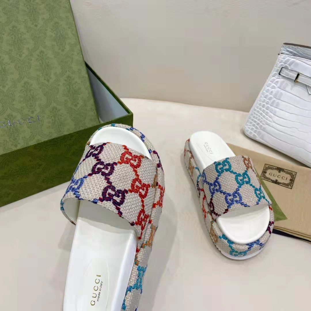 Gucci Women's Platform Slide Sandal - 