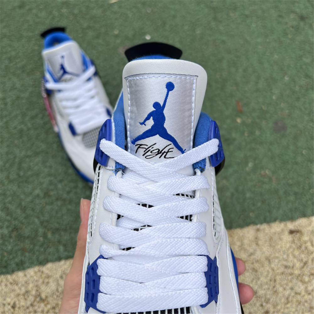 Nike Air Jordan 4 Retro White Motorsports Sneaker - PerfectKickZ