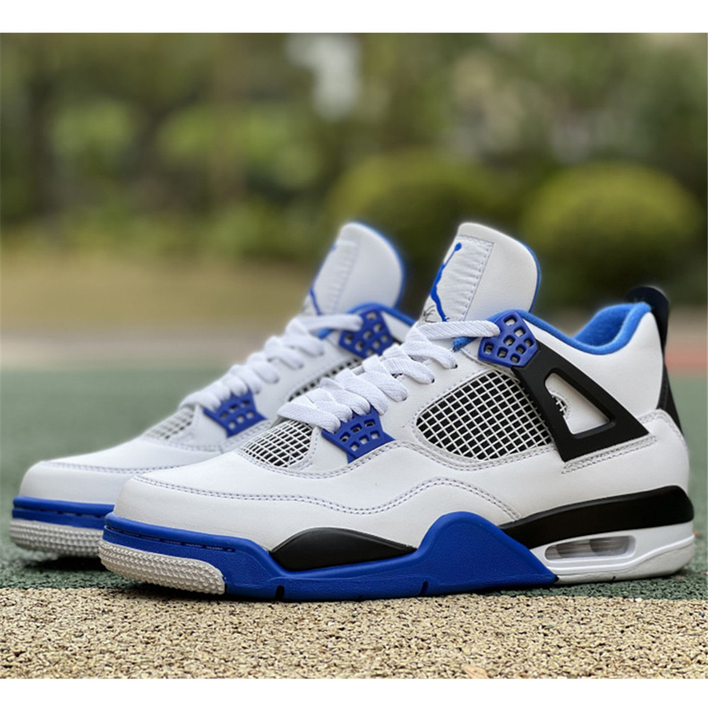 Nike Air Jordan 4 Retro White Motorsports Sneaker - PerfectKickZ