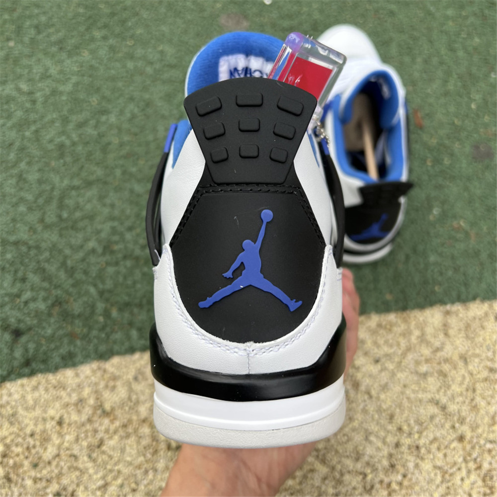Nike Air Jordan 4 Retro White Motorsports Sneaker - 