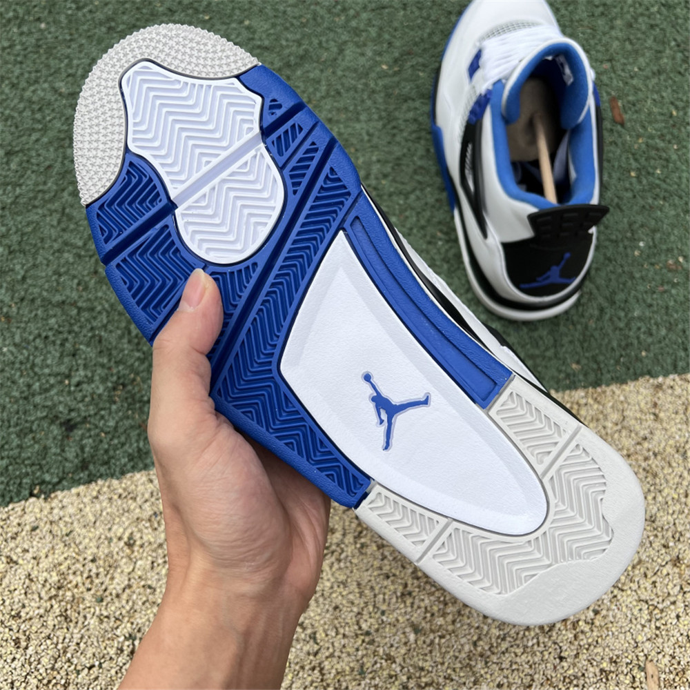 Nike Air Jordan 4 Retro White Motorsports Sneaker - 