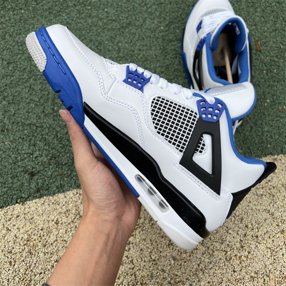 Nike Air Jordan 4 Retro White Motorsports Sneaker - 