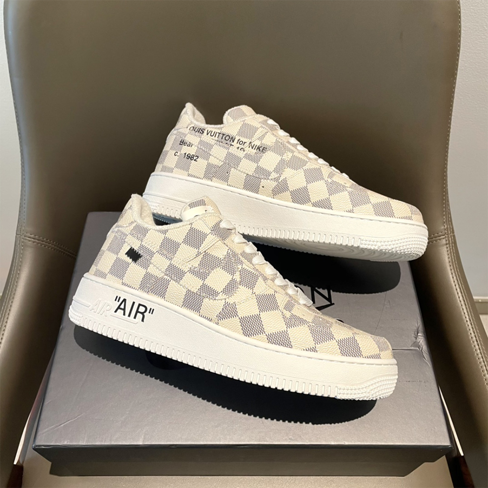 Louis Vuitton X Nike Air Force 1 Damier Sneaker - PerfectKickZ